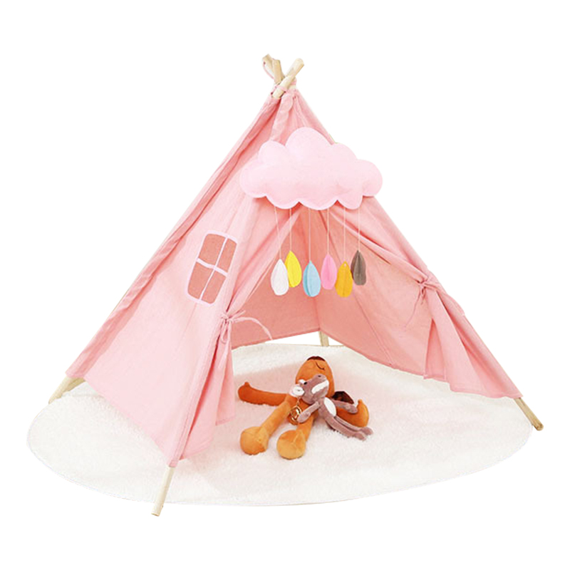 Палатка-вигвам Tipi для детей, Игровая палатка для дома и улицы, игрушечная палатка в индийском стиле
