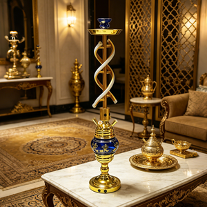 Wholesale Luxury DNA Double Spiral <b>Hookah</b> Shisha Set 75CM LED <b>Hookah</b> 3 Colors <b>Hookah</b> Set Arabic Indian <b>Hookah</b> Pen In Stock - Product Image 2