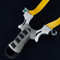 Slingshot en alliage d'aluminium, catapulte pour activités tactiques de plein air, chasse, tir, accessoires, puissant système de visée laser