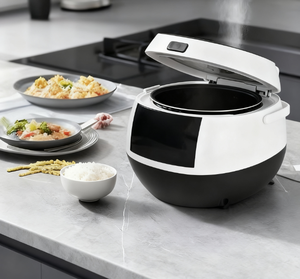 Penanak nasi listrik desain persegi, aluminium Aloi multifungsi otomatis pintar tidak lengket Digital memasak cepat - Product Image 2