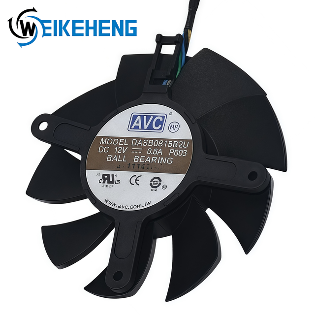 Original AVC Graphics Card Cooling Fan DASB0815B2U 12V 0.6A Dual Ball Bearing Temperature Controlled Industrial Fan Radiator Fan