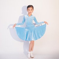 Nouveau concours de velours uniforme Blackpool danse latine pour les filles