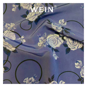 Tela de Poliéster Floral Azul Oscuro Koshibo B28 al por Mayor para Fabricantes de Ropa y Marcas de Prendas de Lujo - Product Image 2