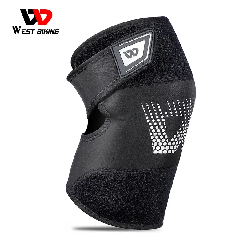 WEST BIKING ความยืดหยุ่นสูงกันน้ำผิวกลางแจ้งกีฬาเข่า Pads ภูเขา WARM สบาย Breathable เข่า Pad