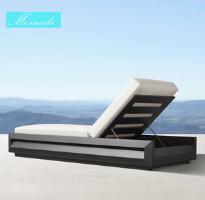 Meubles de piscine 5 positions réglable en métal Durable revêtement en poudre chaise longue de plage en aluminium pour pont bateau Yacht - Product Image 4