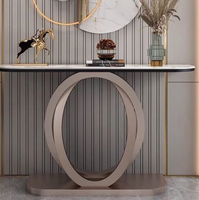 Vente populaire Table d'entrée de meubles de maison/Console supérieure en marbre pour salon chambre XG003