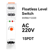 ETEK 12V Sortie Sensibilité moyenne Relais de niveau d'eau réglable Interrupteur à flotteur Tension de fonctionnement 220V SPDT Taille miniature