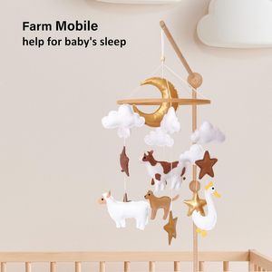 Giocattoli di Tendenza per Bambini, Regalo di Nascita, Accessori per la Cameretta, Animali della Fattoria in Feltro Non Tessuto, Mucca, Cane, Anatra, Mobile da Letto per Neonati Unisex - Product Image 5