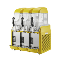 Machine à slush commerciale à bouton-poussoir en acier inoxydable avec une capacité de 36 litres pour restaurants, cafés, bars et grands événements