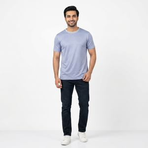 Camisetas de Algodón 100% para Hombre, Tejidas, Transpirables, Lisas, Bordadas, de Alta Calidad, Colores y Tallas Personalizadas, Fabricante y Mayorista - Product Image 1