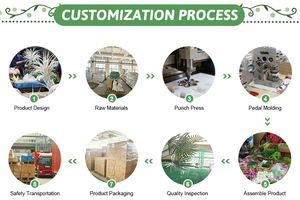 Plante artificielle en plastique <span class=keywords><strong>Dypsis</strong></span> Lutescens en pot, faux palmier décoratif d'intérieur, vente en gros - Product Image 6