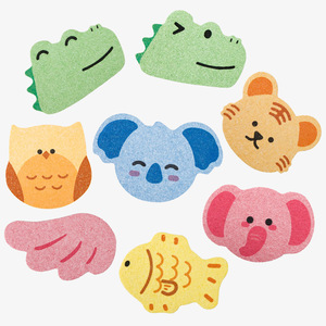 Animal Cartoon Wood Pulp Cotton Bath Sponge 3mm To 18mm Natural Expandable For Kids And Adults Bath Cleaning - Product Image 3