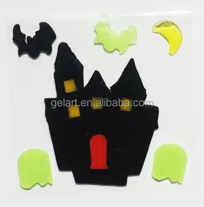 Goedkope Prijs Eco-Vriendelijke Halloween Jelly Stickers Auto Ramen Spiegel Gel Stickers