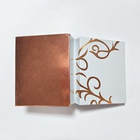 Boîte cadeau de parfum vide haut de gamme personnalisable avec motif de vigne estampé à chaud en or pour produit de parfum à marque privée