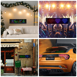 DC5V USB Blue Tooth APP-Steuerung Flexibler digitaler LED-Bildschirm RGB-LED-Matrix feld Pixel muster Graffiti-Text animations anzeige - Product Image 6