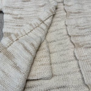 Kardigan Rajut Alpaka Lengan Panjang Wanita untuk Musim Dingin, Kerah V Tanpa Kancing, Model Longgar Kasual, Mantel Sweater Kelas Atas - Product Image 6