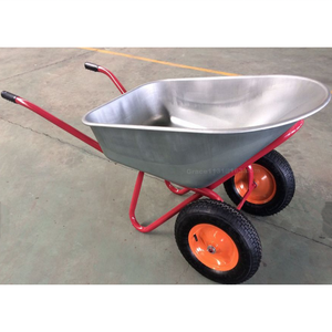 Groothandel Power Gegalvaniseerde Tweewielige Kruiwagen 100l Watercapaciteit Slingeren Kruiwagen Dubbele Wielen Handtrolleys Wb7613 - Product Image 3