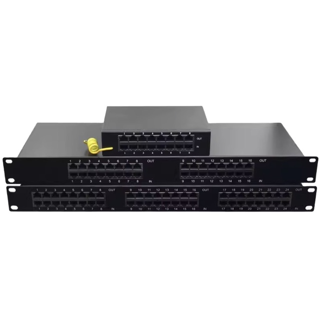 Industrial-grade Ethernet single-channel/8/16/24-channel network lightning protection signal device rj45 surge suppressor rj45