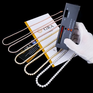 Ready to Ship Moissanite <b>Chain</b> 925 <b>Silver</b> 6mm Tennis <b>Chain</b> Vvs Moissanite Iced Out Jewelry Hiphop <b>Man</b> Tennis <b>Chain</b> - Product Image 5