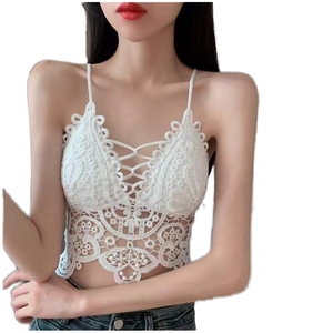Débardeur court sexy sans bretelles en tricot respirant sans couture pour femme, idéal pour le sommeil, sans armatures, style bustier, à prix abordable - Product Image 1
