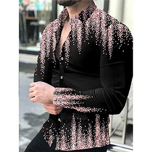 Primavera-Verão Premium Design Camisa Homens Vestem Camisas Botão até Camisa Mens - Product Image 5