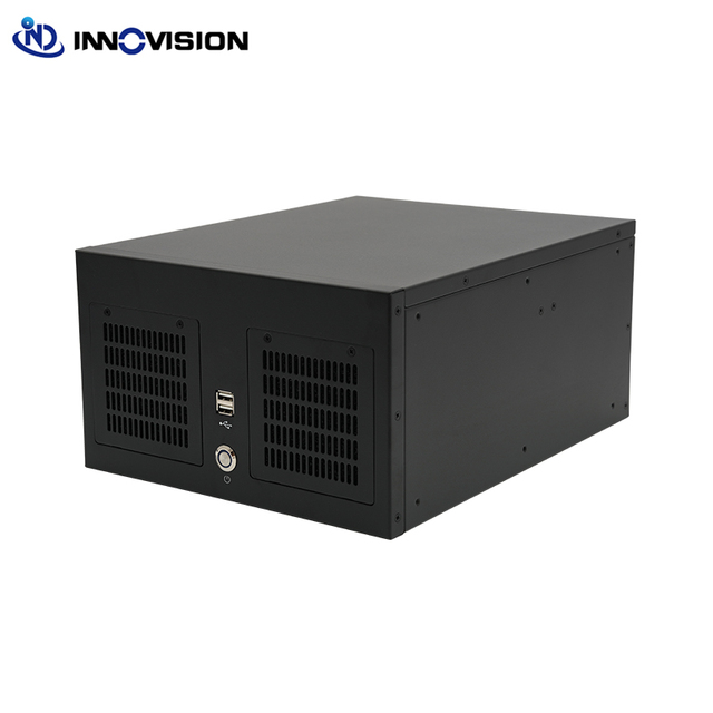 IPC6204 Shoe-box Wall Mount Industrial Computer Chassis, 4 Slots MATX Industrial Motherboard Case