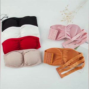 4115 vente chaude élastique détachable sans bretelles dos nu Push up soutien-gorge sans couture <span class=keywords><strong>Bralette</strong></span> femmes Sexy pleine coupe bustier tubulaire soutien-gorge - Product Image 2
