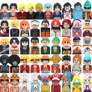 WM6187-6195 Anime 1 Piece Luffy Yamato Sabo Sanji Jinbe Robin Zoro Nami Chopper <span class=keywords><strong>Brook</strong></span> Usopp Franky Boa Bloques de Construcción Juguetes para Niños - Product Image 2