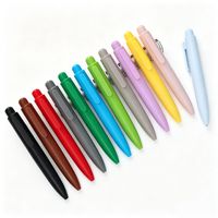 Pulpen Klik Ultra Ringan 10g ABS 1.0mm 12 Warna Logo Kustom Promosi Grosir