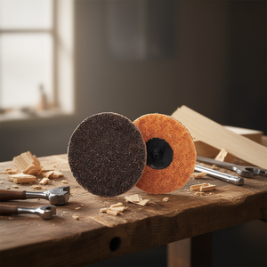 Disque de conditionnement de surface Fervi Fast Lock 125 mm abrasif pour ponçage du métal et du bois - Product Image 3