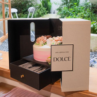 Emballage de Grossiste Personnalisé pour Boîtes à Gâteaux de Mariage de Luxe en Papier. Distributeurs de Boîtes Cadeaux Pliables