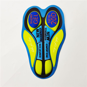 Cuscinetto in Gel Traspirante per <span class=keywords><strong>Pantaloncini</strong></span> <span class=keywords><strong>da</strong></span> Ciclismo <span class=keywords><strong>con</strong></span> Stampa, <span class=keywords><strong>Imbottitura</strong></span> 20D per Ciclismo - Product Image 1