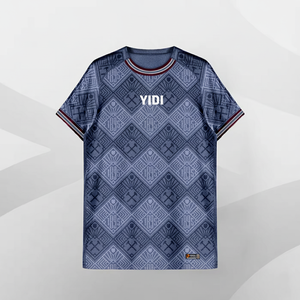 Ydi grosir kaus seragam sepak bola dewasa kaus sepak bola lengan pendek cetakan khusus pria set Jersey sepak bola berongga - Product Image 4