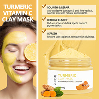 Kit Facial Curcuma Anti-Âge et Anti-Acné, Soins Éclaircissants Taches Brunes, Marque Blanche