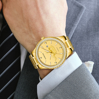 Montre automatique Oriental Lucky Snake en acier inoxydable plaqué or, verre saphir, fond ajouré, étanche 50M, luxe pour homme, 20mm