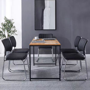 Chaise de conférence de bureau moderne empilable en similicuir PU pour salle de réunion et réception, idéale pour les consultances - Product Image 4