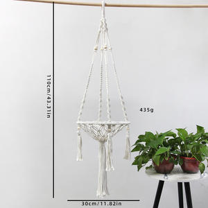 현대 단단한 친환경 면 로프 손으로 짠 고양이 둥지 해먹 가정용 애완 동물 용품 교수형 그네 그물 포켓 고양이 교수형 - Product Image 6