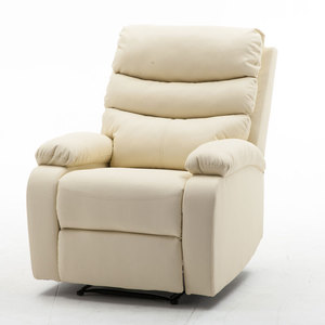 Canapé inclinable en cuir marron réglable pour salon - Product Image 4