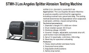 Máquina de Teste de Abrasão de Los Angeles para Agregados, Pedra e Rocha, Câmara de Teste Digital Padrão ASTM, Equipamento de Teste de Resistência ao Desgaste - Product Image 5