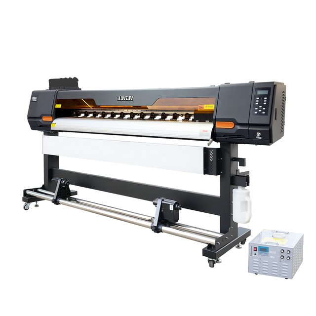 Roll to Roll Digital Label Printing Machine with 1800 Heads Uv Printer with Uv Light Sticker Printer