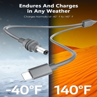 Cable Mini Starlink 2 en 1 Aoboon, Plateado, 18 AWG, USB-C, Accesorios de Alimentación CC, Conductor de Cobre, PVC, Garantía de 2 Años, Clasificación IP67, CE