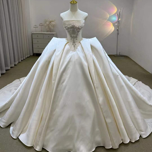 Robe de bal plissée à sequins de haute qualité, sans bretelles, longue, sur mesure, pour occasions spéciales, scintillante Lsjj78 - Product Image 1