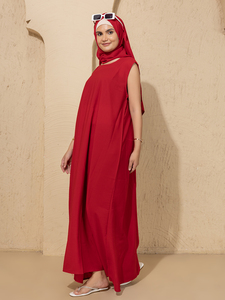 Abaya Informal para Mujer, Bordada, de Poliéster, con Hiyab, Vestido Musulmán, Kimono, Eid, Manga Larga, Estilo Árabe, Dubai, Conjunto de Abaya - Product Image 2