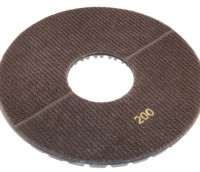 Disque de polissage diamanté en résine JDK 250 mm pour granit, quartz, pierre d'ingénierie - Polissage humide/sec, épaisseur 10 mm, grain 50-3000, OEM