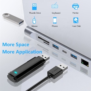 Xput Multiport Docking Station cho máy tính xách tay 12/11/10/9/8/7/6/5/4/3-in-1 loại C USB-C Dual HDMI SD Giao diện tương thích MacBook PC - Product Image 4