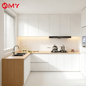 Armoires de cuisine en acier inoxydable avec design gratuit, texture métallique <span class=keywords><strong>antirouille</strong></span>, cuisinière intégrée - Product Image 6