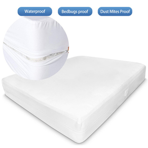 Premium Bed Bug Proof Box Spring Encasement Waterproof <strong>Zippered</strong> <strong>Mattress</strong> <strong>Protector</strong> Box Spring <strong>Mattress</strong> Cover Bed <strong>Protector</strong> - Product Image 3