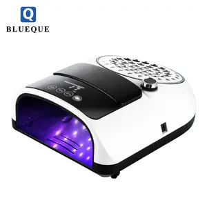186W 2 In 1 UV LED Nail Lamp And Nail Dust Collector Machine 42 LEDs Gel Dryer Manicure With Powerful Fan Nail Dust Suction