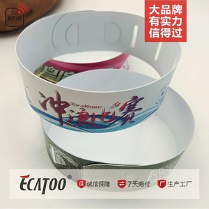สายรัดข้อมือ Ecatoo PVC RFID ขนาด 0.35 มม. พิมพ์ลายบางเฉียบสำหรับการควบคุมการเข้าออกในงานอีเว้นท์ - Product Image 3