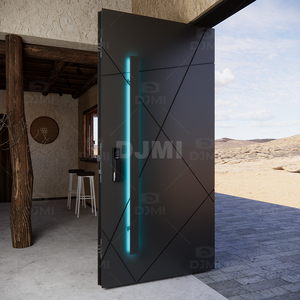 Bên ngoài thời tiết trang trí kim loại tùy chỉnh cửa an ninh thép với tay cầm dài cho cửa an ninh thép ở Philippines - Product Image 5